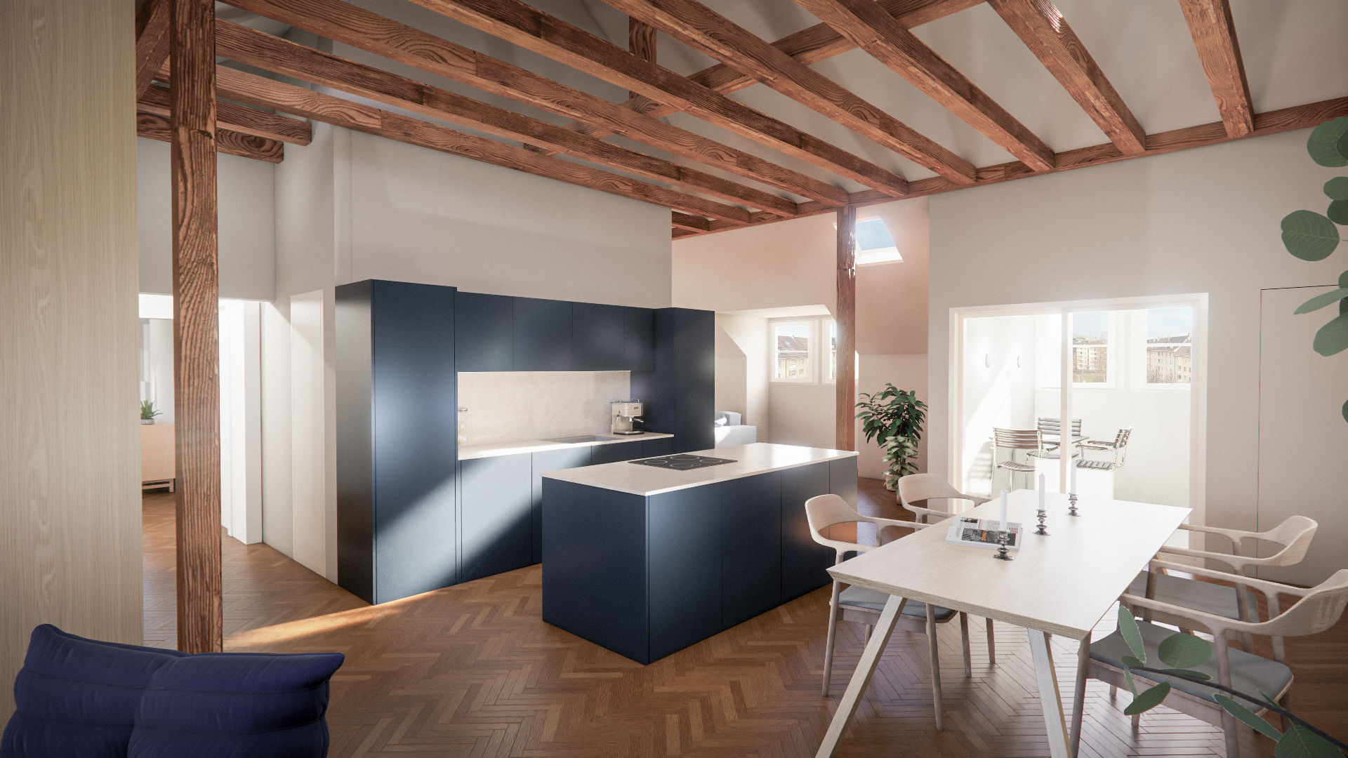 Exklusives Penthouse-Feeling im Berner Breitenrain – 142?m² Stil & Licht mit Loggia